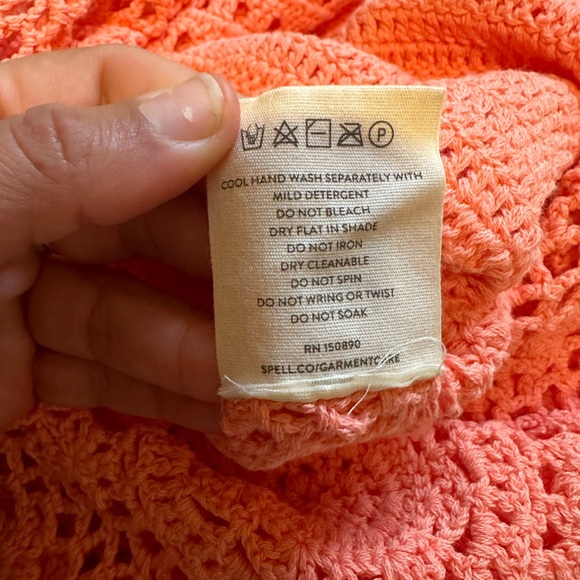 BNWT Spell Let The Sunshine Crochet Set in Peach 🍑🌞 - Picture 11 of 12